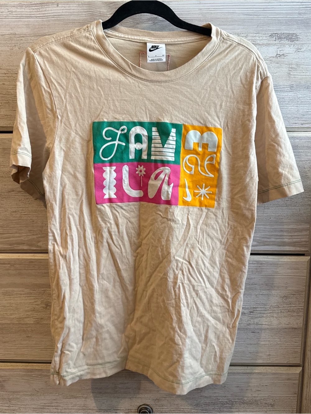 Nike Beige Familia Graphic Tee